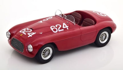 KKDC180915 KK scale 1:18 Ferrari 166 MM Barchetta Winner Mille Miglia 1949 dark red