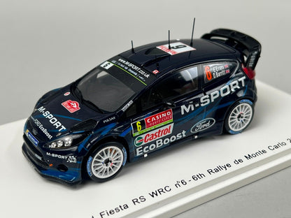 1:43 SPARK S3791 Ford Fiesta RS WRC Monte Carlo 2014 #6 model car