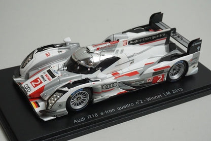 1:43 SPARK 43LM13 Audi R18 e-tron quattro Le Mans Winner 2013 #2 model car