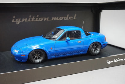 1:18 ignition model IG0668 Eunos Roadster NA Blue model car