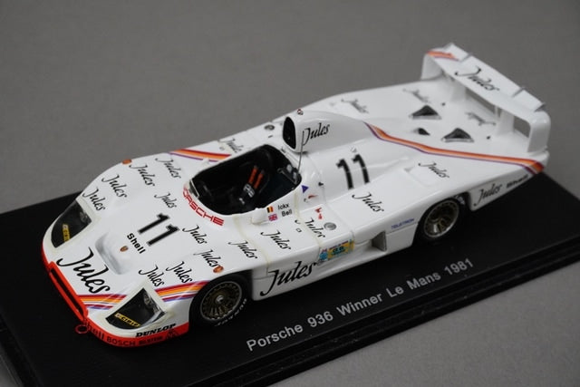 1:43 SPARK 43LM81 Porsche 936 Le Mans 24h Winner 1981 #11 model car