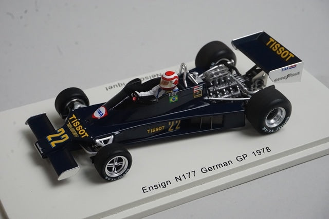 1:43 SPARK S4815 Ensign N177 German GP 1978 #22 N. Piquet model car
