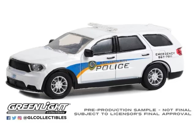30285 GreenLight 1:64 Dodge Durango 2017 - Kennedy Space Center KSC Security Police Traffic Enforcement