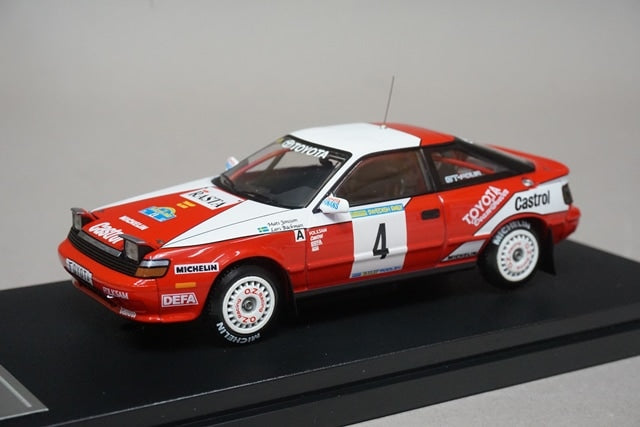 1:43 HPI 8146 Mirage Toyota Celica GT-Four Rally Sweden 1992 #4 model car