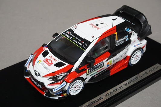 1:43 SPARK TOY13143NO7 Toyota Gazoo Racing Yaris WRC Monte Carlo 2018 #7