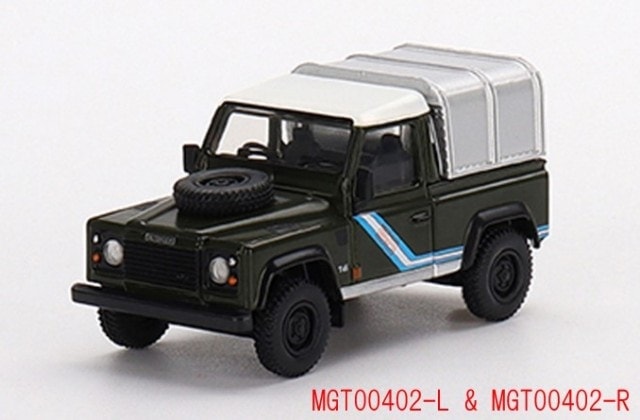 [ Back-order ] TSM MINI-GT MGT00402-R 1:64 Land Rover Defender 90 Pickup Bronze Green RHD model car