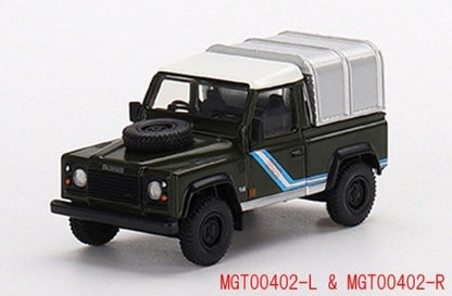 [ Back-order ] TSM MINI-GT MGT00402-R 1:64 Land Rover Defender 90 Pickup Bronze Green RHD model car