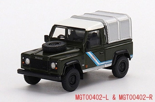 [ Back-order ] TSM MINI-GT MGT00402-R 1:64 Land Rover Defender 90 Pickup Bronze Green RHD model car