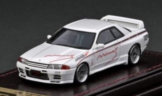 IG3017 ignition model 1:64 Nissan Skyline GT-R Mine's (R32) White