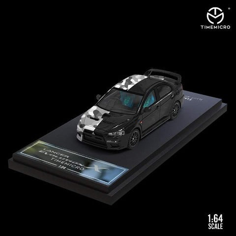 TM Time Micro 1:64 Mitsubishi Lancer Evolution X Camouflage Black