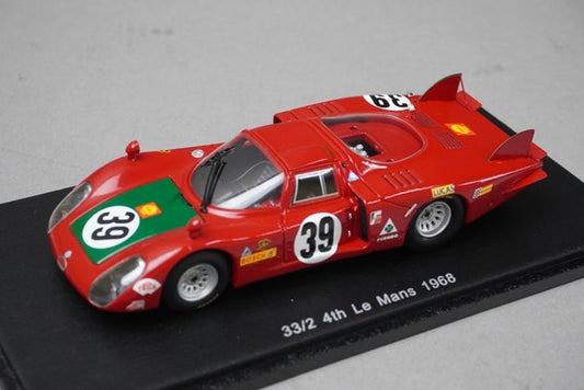 1:43 SPARK S4366 Alfa Romeo 33/2 Le Mans 1968 #39 model car