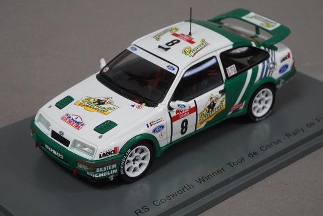 1:43 SPARK S2626 Ford Sierra RS Cosworth Winner Tour de Corse France 1988 #8