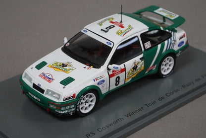 1:43 SPARK S2626 Ford Sierra RS Cosworth Winner Tour de Corse France 1988 #8