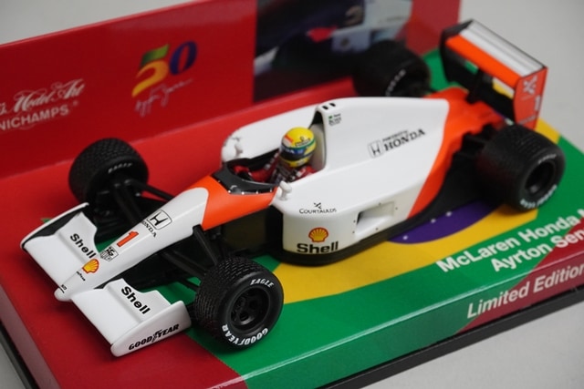 1:43 MINICHAMPS 413910001 McLaren Honda MP4/6 A.Senna 1991 #1 model car
