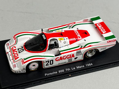 1:43 Spark S4436 Porsche 956 Le Mans 7th 1984 #20 M. Sigara / O. Larrauri / J. Gouillet