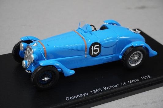 1:43 SPARK 43LM38 Delahaye 135S LM 1938 Winner #15 model car