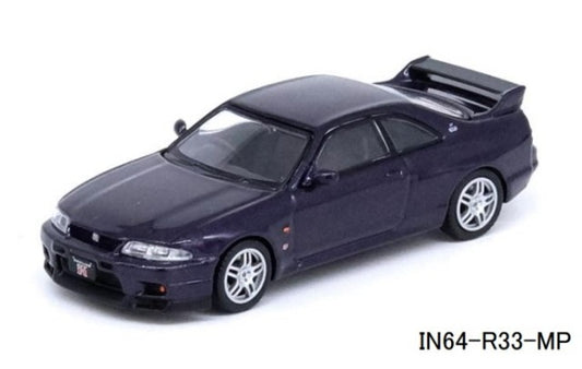 IN64-R33-MP INNO MODELS 1:64 Nissan Skyline GT-R (R33) Midnight Purple