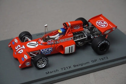 1:43 SPARK S7164 March 721X Belgian GP 1972 #11 R.Peterson model car
