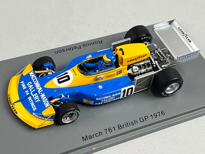 1:43 SPARK S7270 March 761 British GP R.Peterson 1976 #10