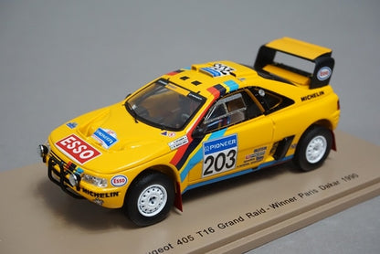 1:43 SPARK S5624 Peugeot 405 T16 Grand Raid Dakar Paris 1990 Winner #203