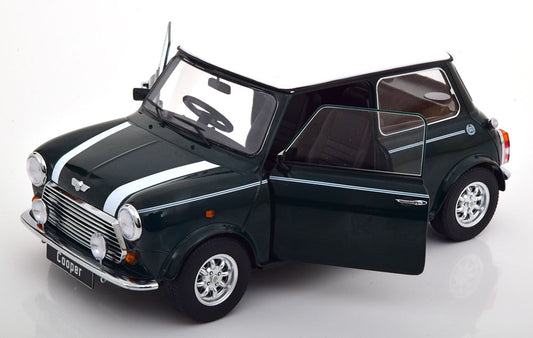 KKDC120051R KK scale 1:12 MINI COOPER 1990 Dark Green / White RHD