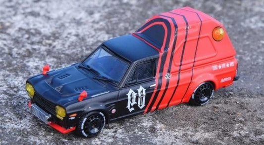 [ Back-order ]  INNO Models IN64-HKT-09RAD 1:64 Nissan Sunny Truck HAKOTORA "09 RACING" DECEPCIONEZ model car