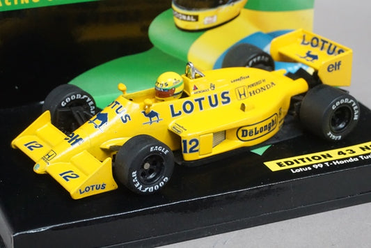 1:43 MINICHAMPS 540874312 Lotus 99T Honda Turbo 1987 A.Senna No.15