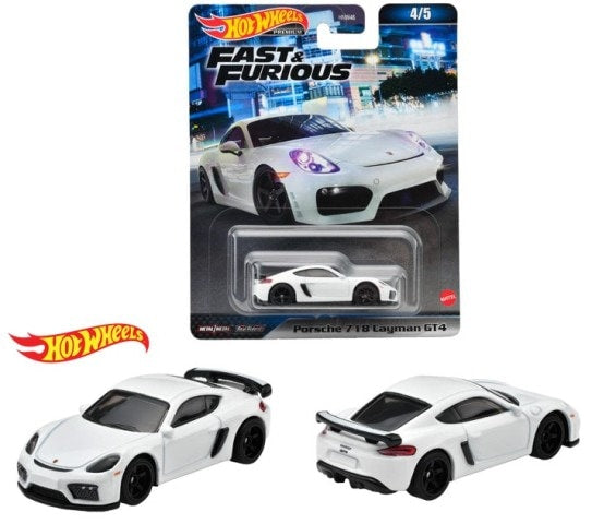 HKD20 Hot Wheels fast and furious Porsche 718 Cayman GT4 1carton/10pieces