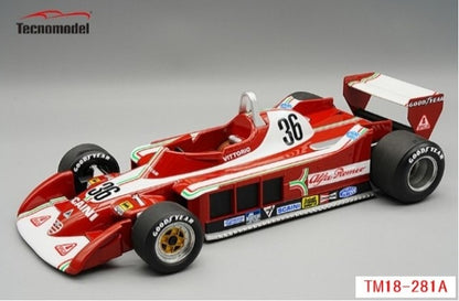 TM18-281A Tecnomodel 1:18 Alfa Romeo 177 Italian GP 1979 #36 Vittorio Brambilla