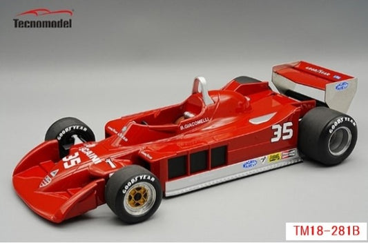 TM18-281B Tecnomodel 1:18 Alfa Romeo 177 Belgian GP 1979 #35 B.Giacomelli