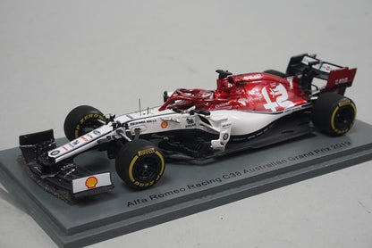 1:43 SPARK S6073 Alfa Romeo Racing C38 Australian GP 2019 #7 K.Raikkonen