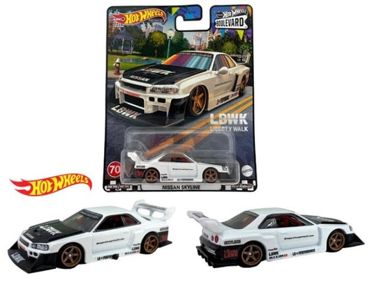 HKF21 Hot Wheels Boulevard Nissan LB-ER34 Super Silhouette Skyline model car 1pc *