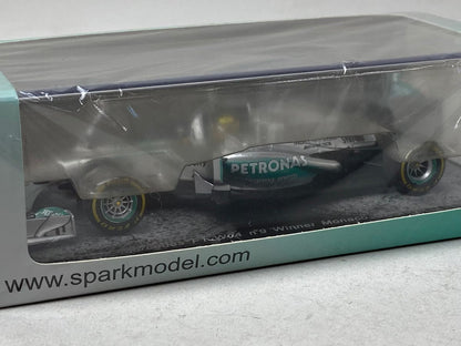 1:43 SPARK S3067 Mercedes F1 W04 Monaco GP Winner Nico Rosberg 2013 #9