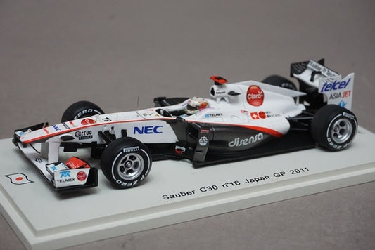 1:43 SPARK SJ006 Sauber C30 Japan GP 2011 #16 Kamui Kobayashi