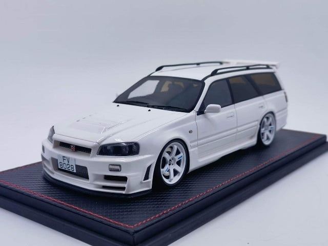 [ Pre-order ] Peako 1:18 Scale Nissan Stagea GTR R34 260RS Wagon in White