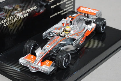 1:43 MINICHAMPS 530084332 Vodafone McLaren Mercedes MP4-23 2008 World Champion #22 L.Hamilton