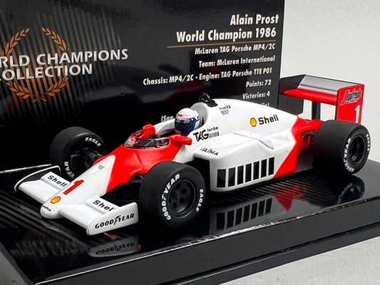 1:43 MINICHAMPS 436860001 McLaren TAG Porsche MP4/2C 1986 World Champion #1 A.Prost model car