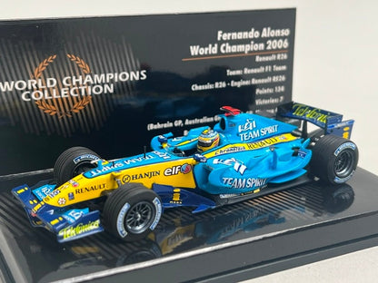 1:43 MINICHAMPS 436060001 Renault F1 Team R26 2006 World Champion #1 F.Alonso model car