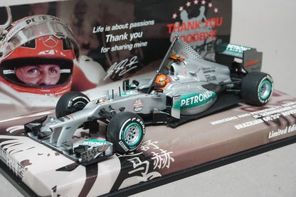 1:43 MINICHAMPS 413120407 Mercedes AMG Petronas F1 W03 2012 #7 M. Schumacher