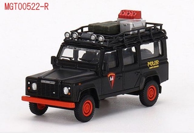 [ Back-order ] TSM MINI-GT MGT00522-R 1:64 Land Rover Defender 110 Indonesian National Police Mobile Brigade RHD Indonesia Exclusive model car