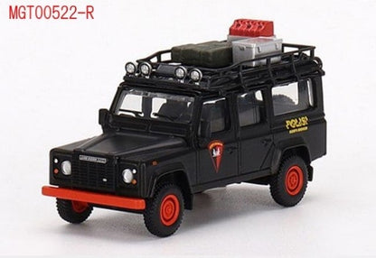 [ Back-order ] TSM MINI-GT MGT00522-R 1:64 Land Rover Defender 110 Indonesian National Police Mobile Brigade RHD Indonesia Exclusive model car