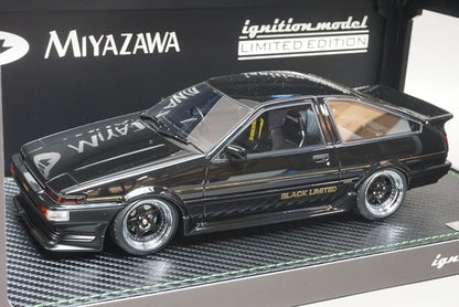 1:18 ignition model IG1641 Toyota Sprinter Trueno AE86 3door GT Apex Black Limited MIYAZAWA MODEL