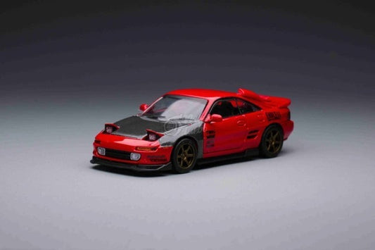 Micro Turbo PEAKO 1:64 Toyota MR2 SW20 Red Carbon Bonnet Shanghai Hobby Show