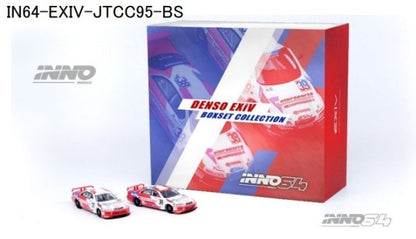 IN64-EXIV-JTCC95-BS INNO MODELS 1:64 Toyota Corona EXiV #38 & #39 "Team Cerumo" JTCC 1995 Box Set