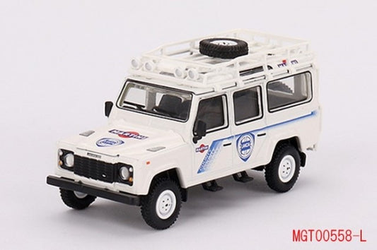 MGT00558-L TSM MINI-GT 1:64 Land Rover Defender 110 Safari Rally Martini LHD