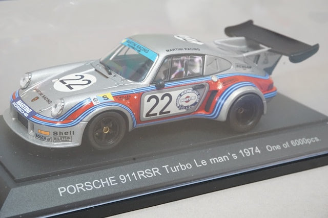 1:43 EBBRO 43536 Porsche 911 RSR Turbo Le Mans 1974 #22 Silver