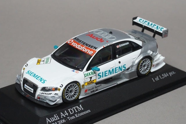 1:43 MINICHAMPS 400069607 Audi A4 DTM 2006 Team Abt Sportsline #7 T.Kristensen