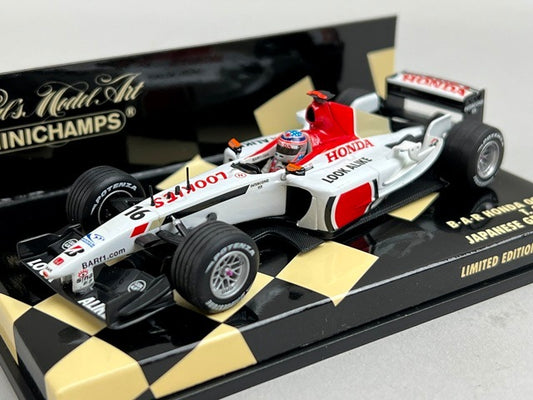 1:43 MINICHAMPS 400030116 B･A･R Honda 005 Japanese GP 2003 #16 T.Sato model car