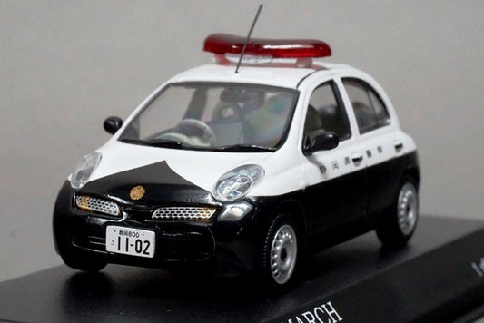 1:43 RAI'S H7430202 Nissan March 2002 Shizuoka Prefectural Police Vehicle