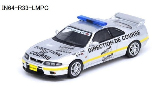 IN64-R33-LMPC INNO MODELS 1:64 Nissan Skyline GT-R (R33) Le Mans 24h Official Safety Car 1997